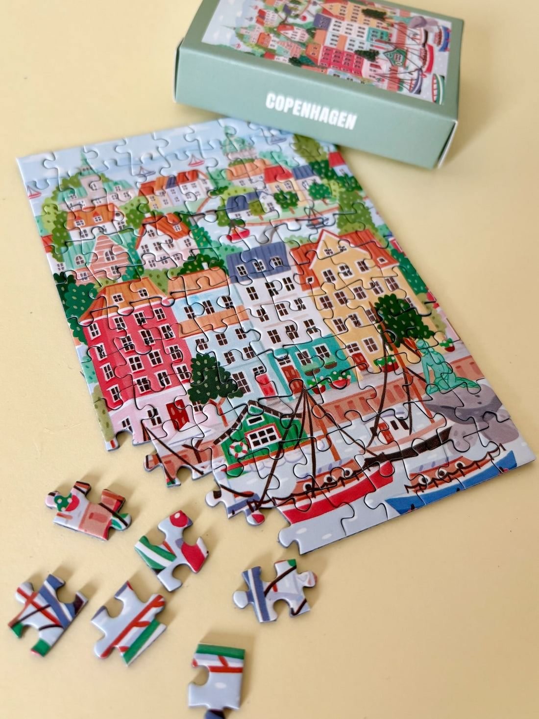Mini-Puzzle Copenhague, 99 pièces - Pieces & Peace - Laine et Tricot