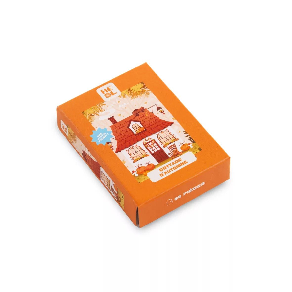 Mini puzzle Cottage d'Automne - Les éditions Heol - 99 pièces - Les éditions Heol