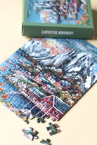 Mini - puzzle Lofoten Norvège, 99 pièces - Piecely Puzzles