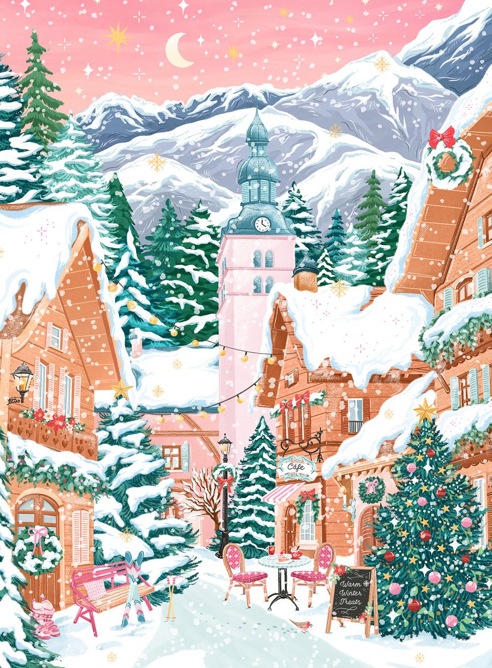 Mini Puzzle - Megève, Alpes Françaises - Pieces & Peace