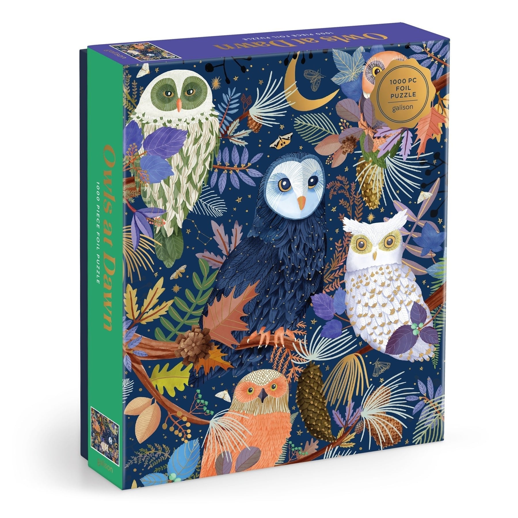 Owls at Dawn 1000 Piece Foil Puzzle - Galison