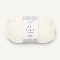 Peer Gynt 1001 - Blanc - Sandnes Garn