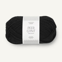 Peer Gynt 1099 - Noir - Sandnes Garn