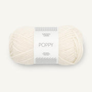 1002 - Hvit POPPY - Sandnes Garn