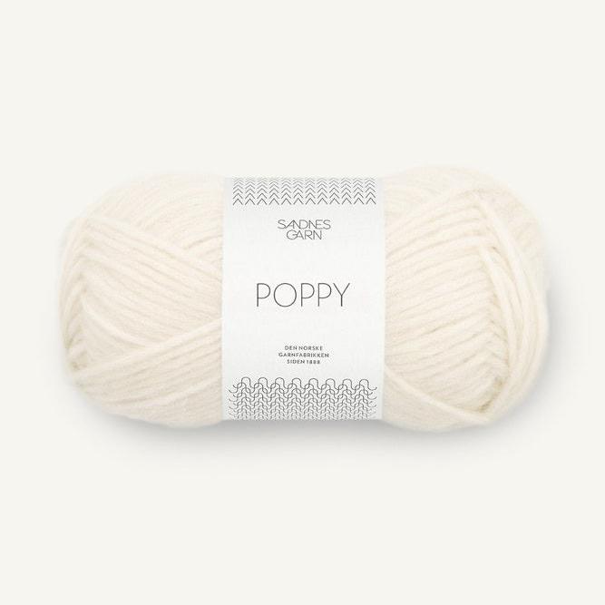 1002 - Hvit POPPY - Sandnes Garn