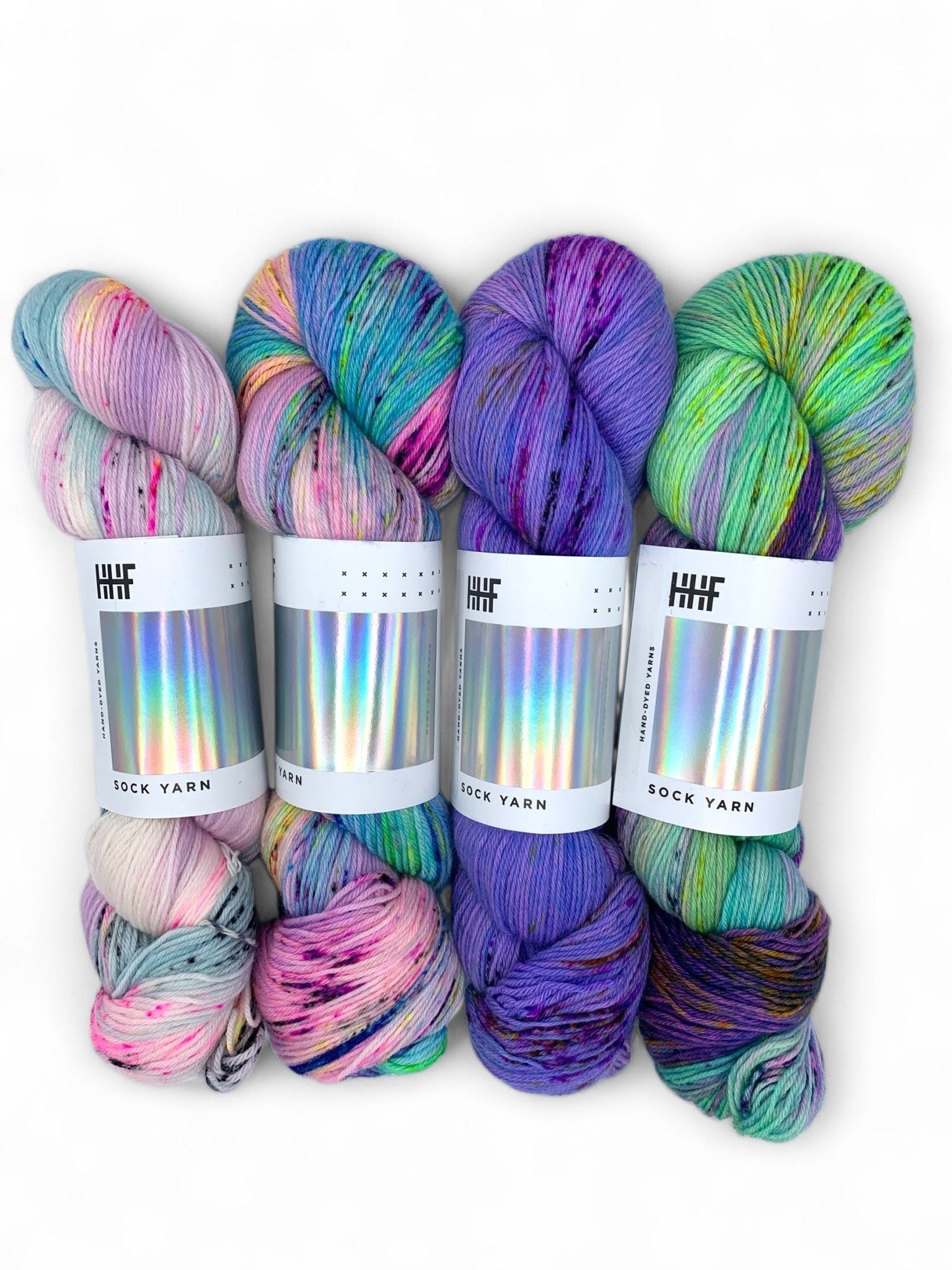Sock Fade Set 1 POTLUCK – SOCK YARN - Hedgehogfibres