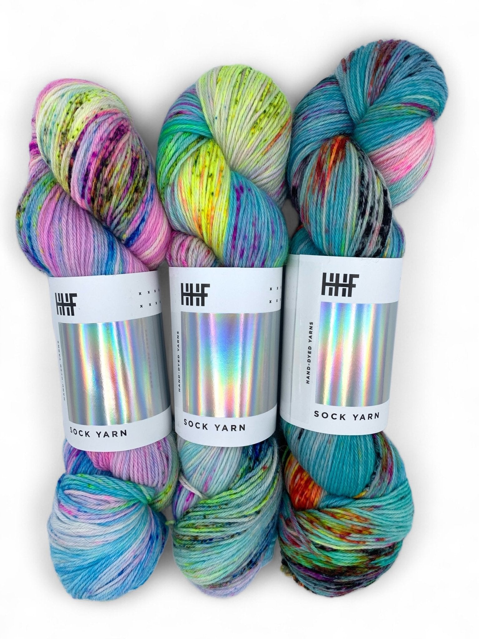 Sock Fade Set 2 POTLUCK – SOCK YARN - Hedgehogfibres