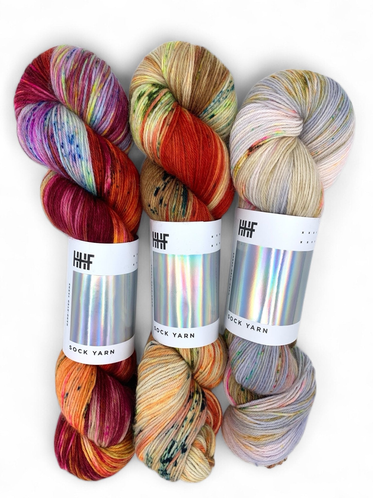 Sock Fade Set 25 POTLUCK – SOCK YARN - Hedgehogfibres
