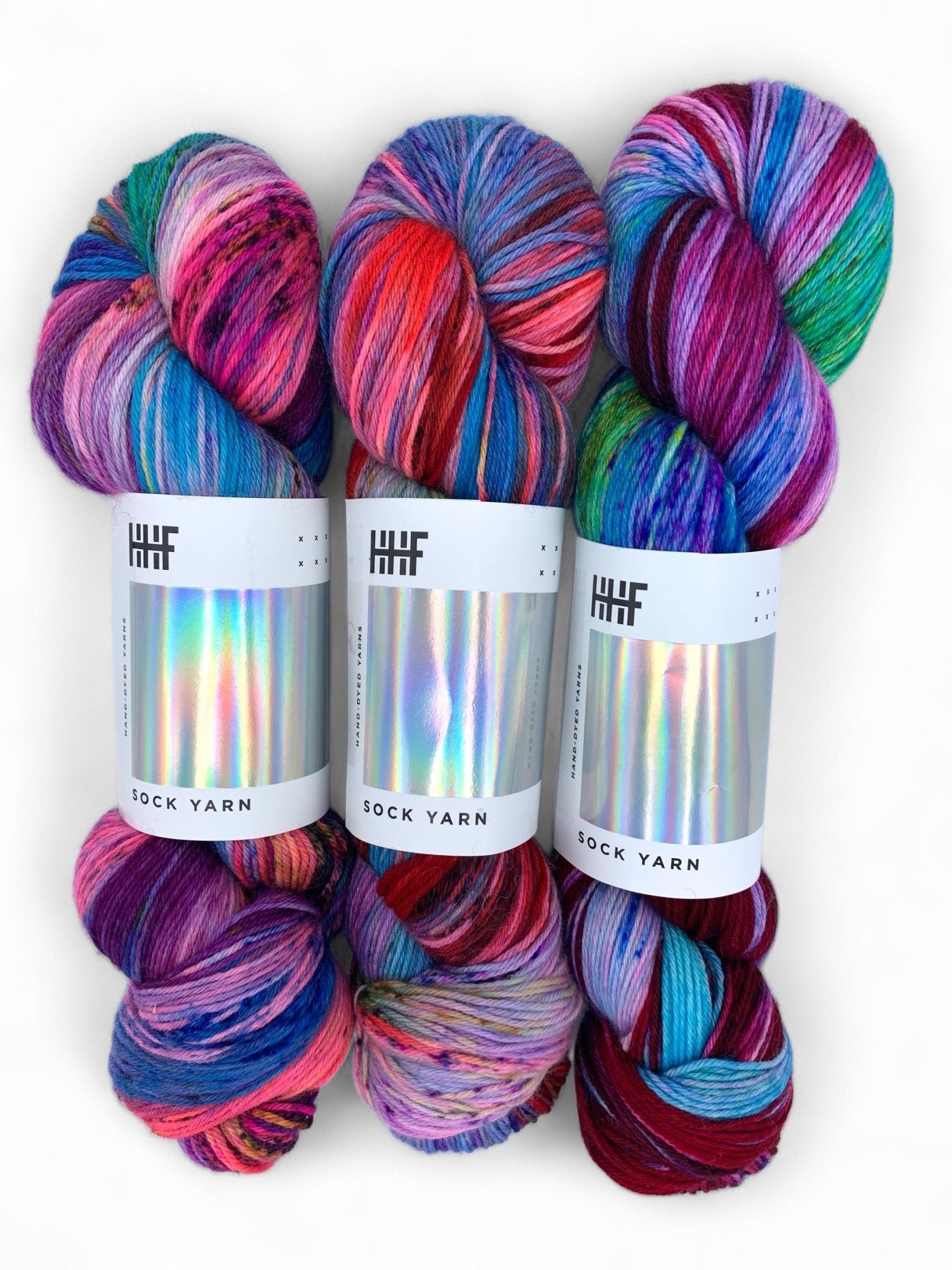 Sock Fade Set 3 POTLUCK – SOCK YARN - Hedgehogfibres