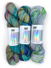 Sock Fade Set 5 POTLUCK – SOCK YARN - Hedgehogfibres