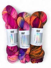 Sock Fade Set 6 POTLUCK – SOCK YARN - Hedgehogfibres