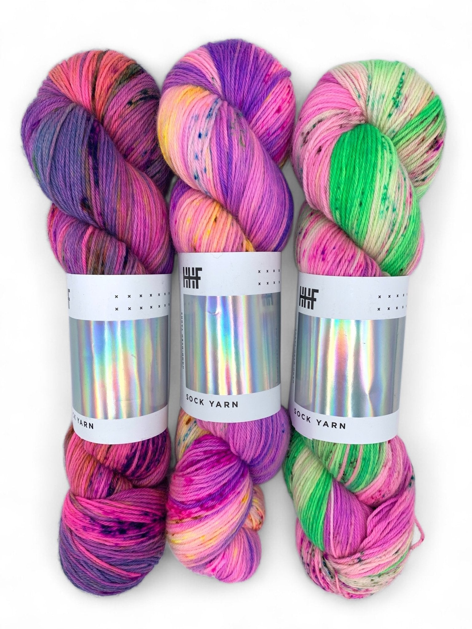 Sock Fade Set 8 POTLUCK – SOCK YARN - Hedgehogfibres