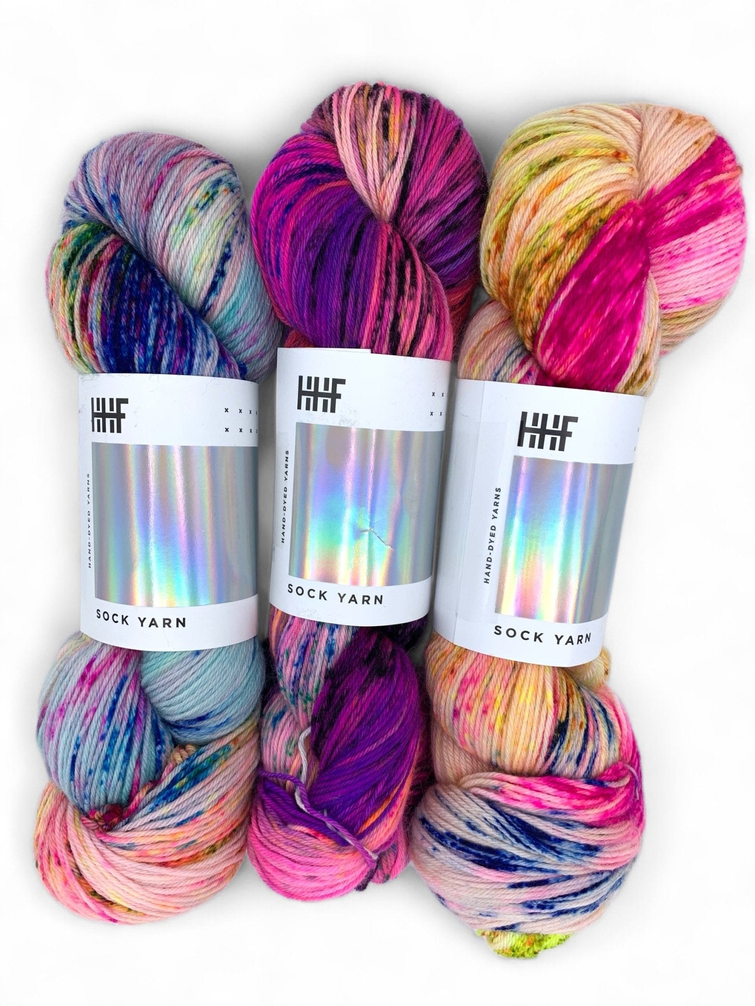 Sock Fade Set 9 POTLUCK – SOCK YARN - Hedgehogfibres