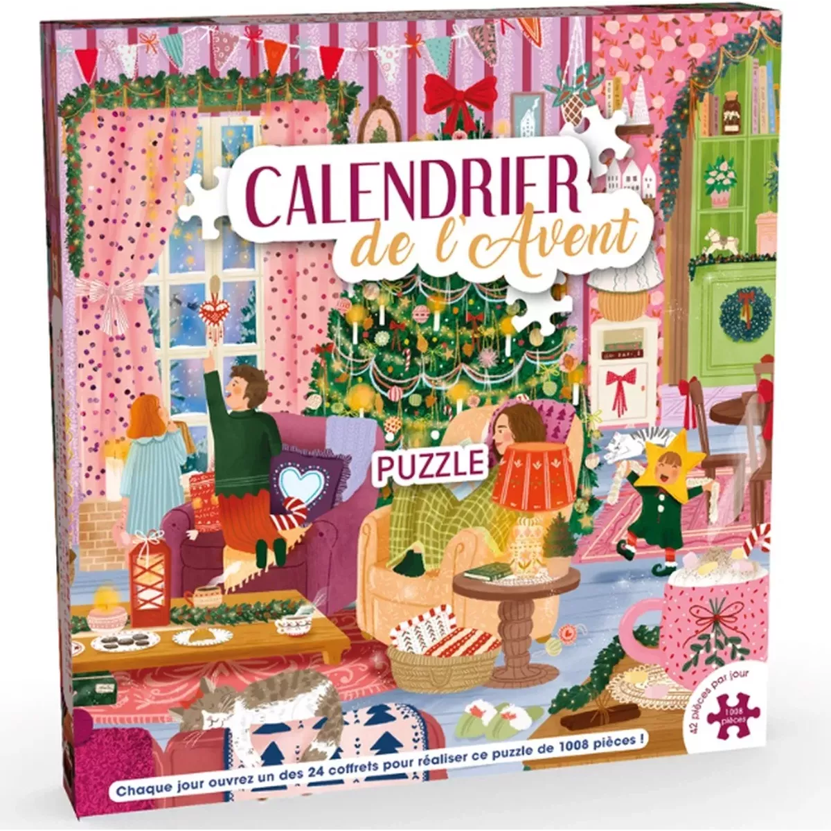 Puzzle Calendrier de l'Avent - Cottage - 1008 pièces - Martinex