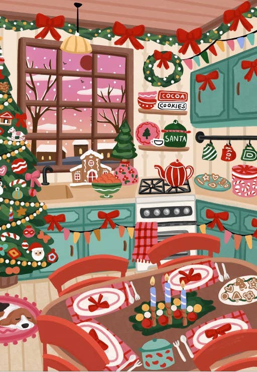 Puzzle Christmas Kitchen – Pieces & Peace – 1000 pièces - Pieces & Peace