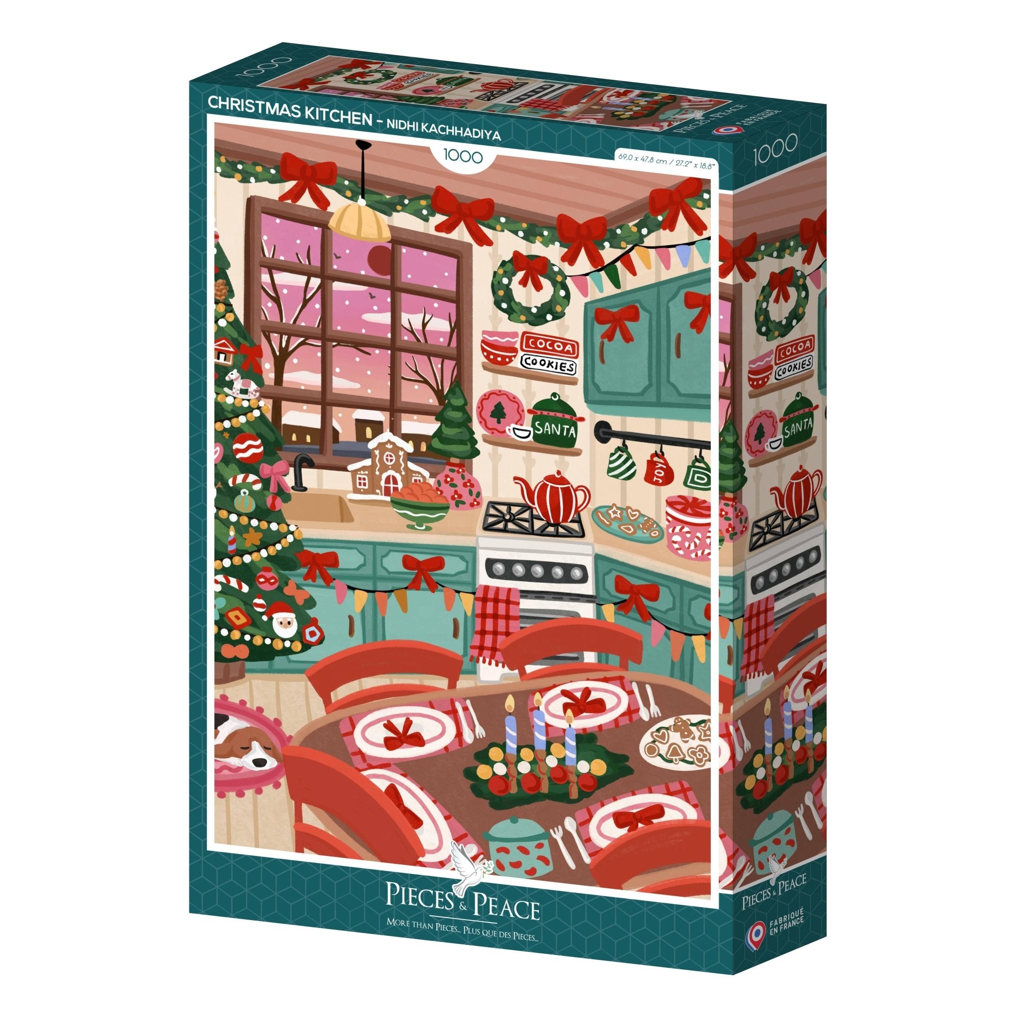 Puzzle Christmas Kitchen – Pieces & Peace – 1000 pièces - Pieces & Peace