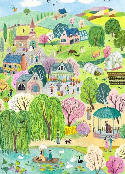 Puzzle Les Beaux Jours 1500 Pièces - Pieces & Peace