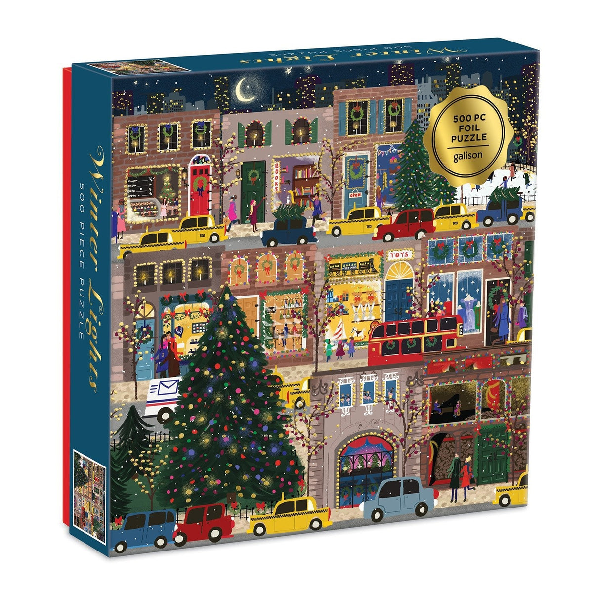 Puzzle Winter Lights 500 Piece - Galison - Galison