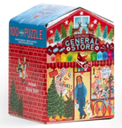 General Store Puzzles de 100 pièces sur le thème du marché de Noël - Eeboo
