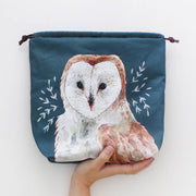 Oliver le hibou Sock Size Sac à projets tricot The Blue Rabbit House - The Blue Rabbit House