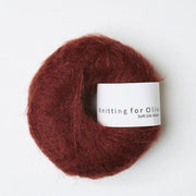 Claret Soft Silk Mohair - Knitting for Olive