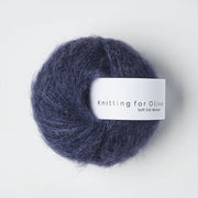 Dark Blue Soft Silk Mohair - Knitting for Olive