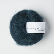 Deep Petroleum Blue Soft Silk Mohair - Knitting for Olive