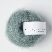 Dusty Aqua Soft Silk Mohair - Knitting for Olive