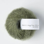 Dusty Sea Green Soft Silk Mohair - Knitting for Olive