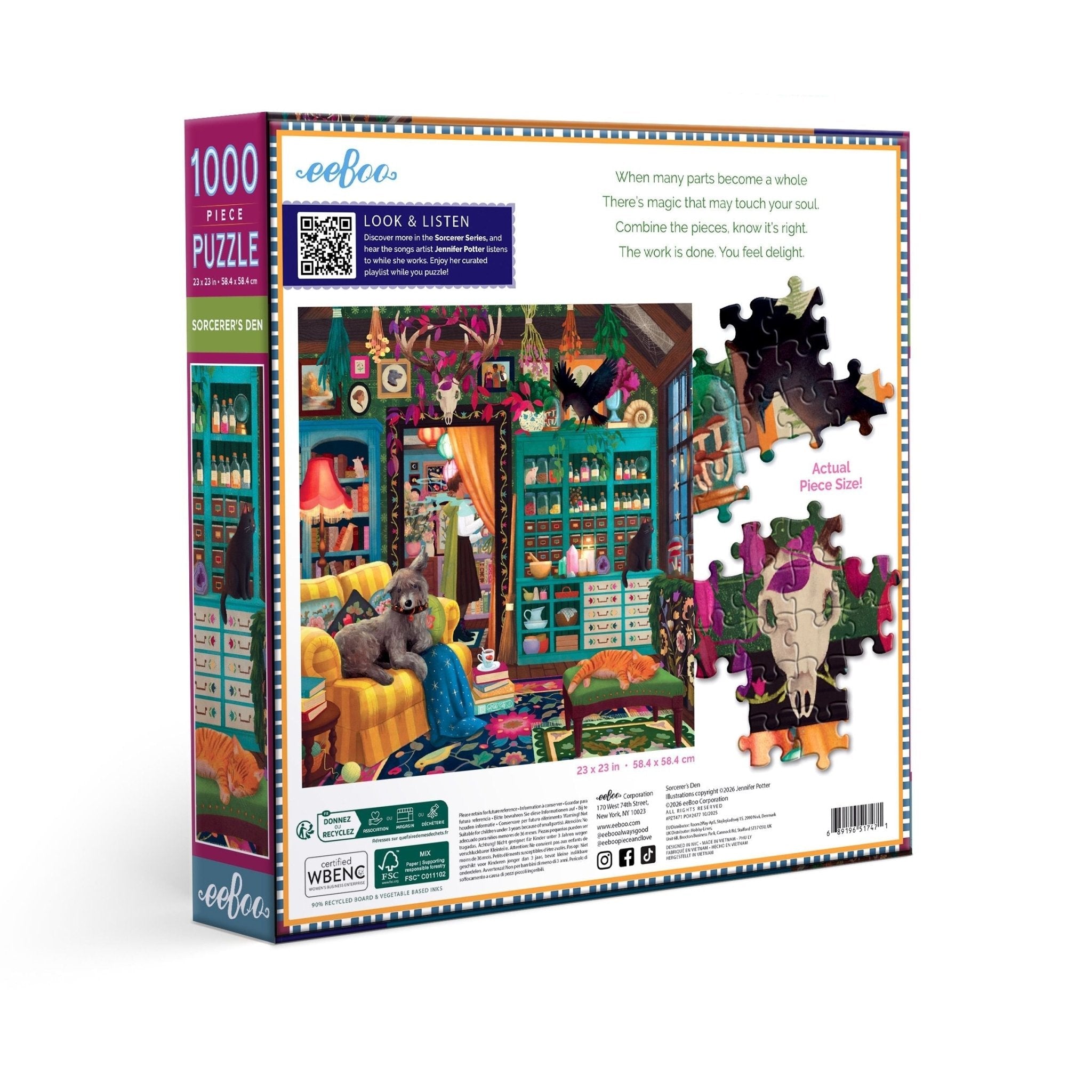 Sorcerer's Den 1000 Pièces – Eeboo - Eeboo