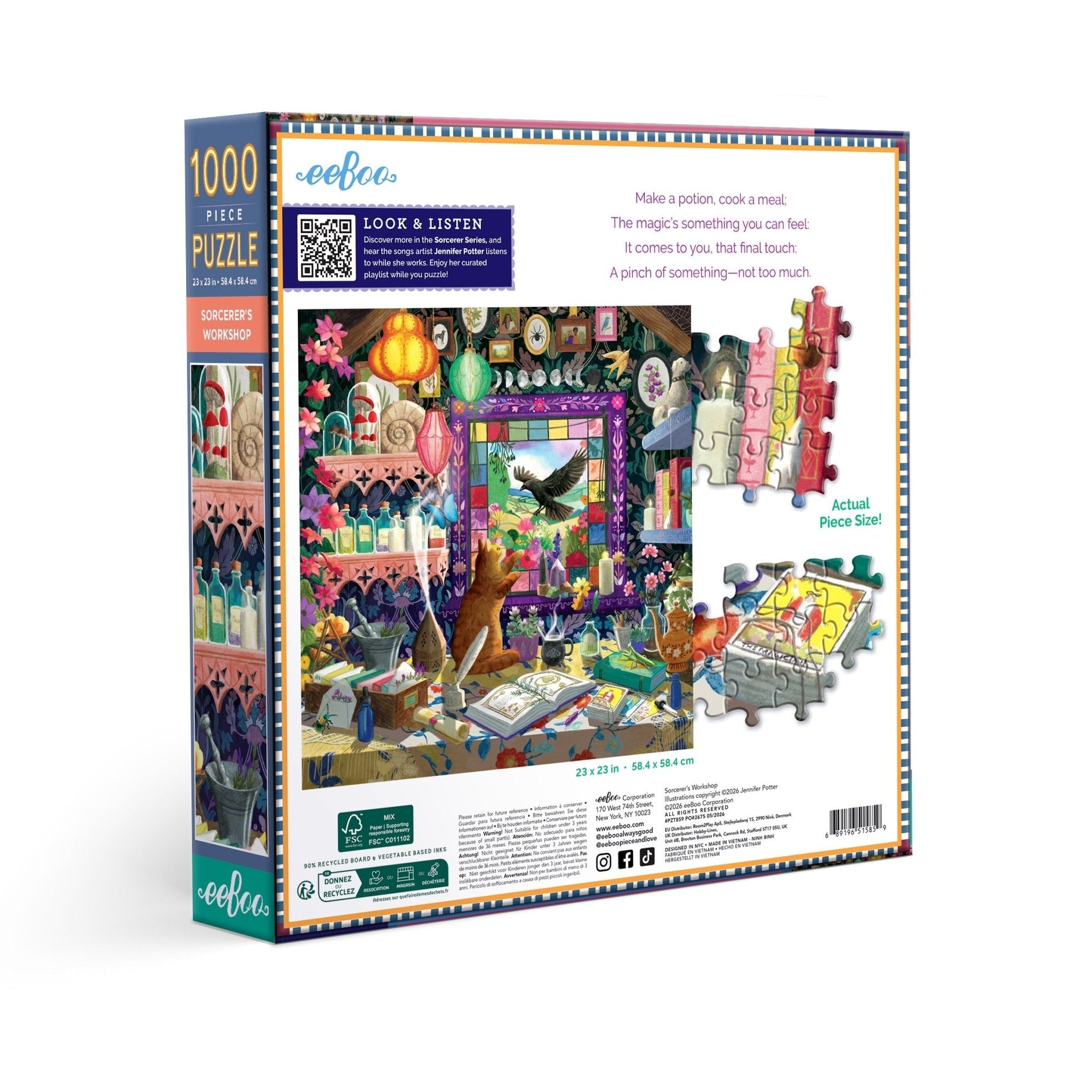 Sorcerer's Workshop 1000 Pièces – Eeboo - Eeboo