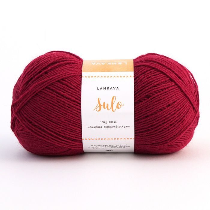 476 - Beetroot Sulo Sock Yarn - Lankava