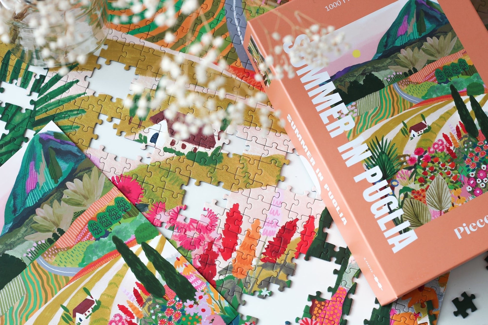 Summer in Puglia, 1000 Pieces - Piecely Puzzles