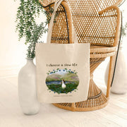 I choose a slow life Tote bag Cosiness is a way of life & I choose a slow life - Esther Bennink