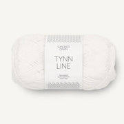 1002 - Hvit TYNN LINE - Sandnes Garn