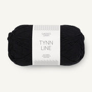 1099 - Svart TYNN LINE - Sandnes Garn