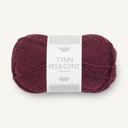 4372 - Dyp Burgunder Tynn Peer Gynt - Sandnes Garn