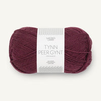 TYNN PEER GYNT 4372 - Dyp Burgunder - Sandnes Garn