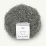 1053 - Mork Gramelert Tynn Silk Mohair - Sandnes Garn