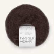 3591 - Chocolate Plum Tynn Silk Mohair - Sandnes Garn