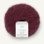 4372 - Dyp Burgunder Tynn Silk Mohair - Sandnes Garn