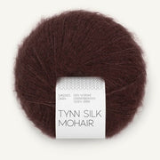 4381 - Dark Fudge Tynn Silk Mohair - Sandnes Garn
