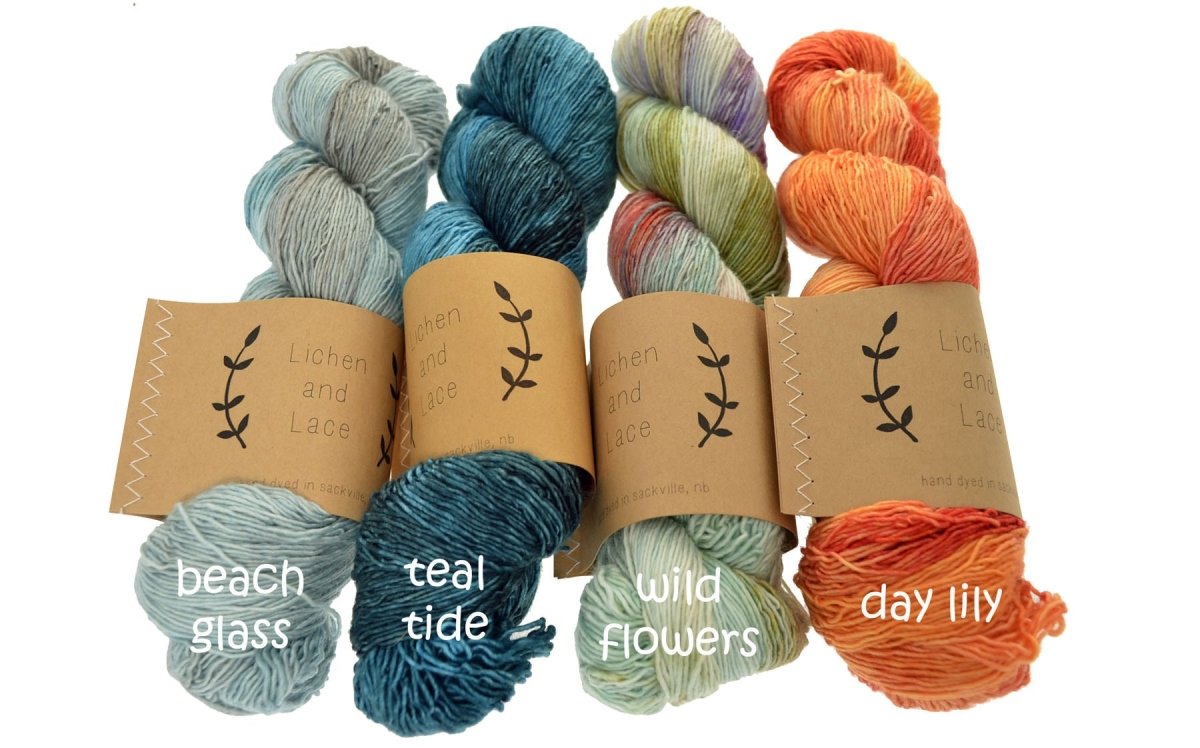 1 PLY SUPERWASH MERINO FINGERING Amber - Lichen and Lace