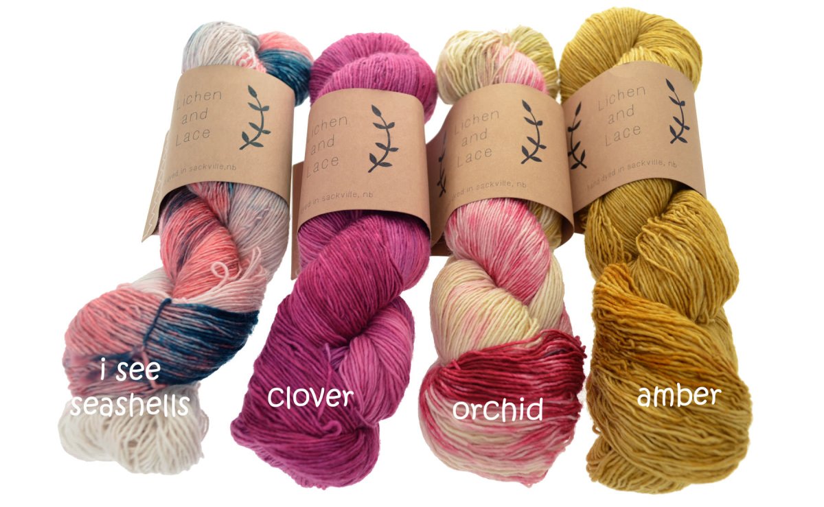 1 PLY SUPERWASH MERINO FINGERING Amber - Lichen and Lace