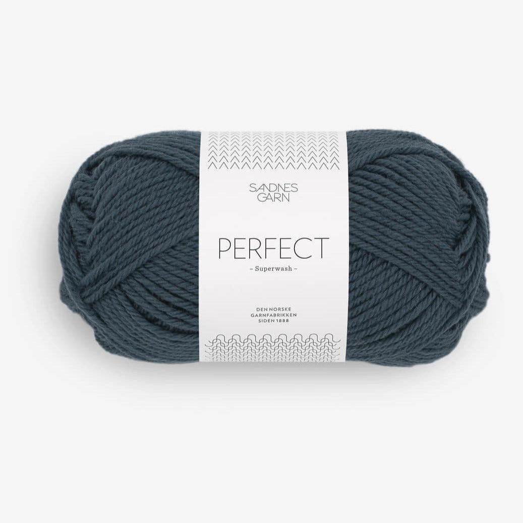 PERFECT 6580-Gris/Bleu nuit - Sandnes Garn