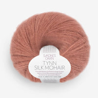 TYNN SILK MOHAIR 3553-Vieux rose cendré - Sandnes Garn