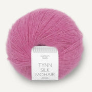4626 - Shocking Pink Tynn Silk Mohair - Sandnes Garn