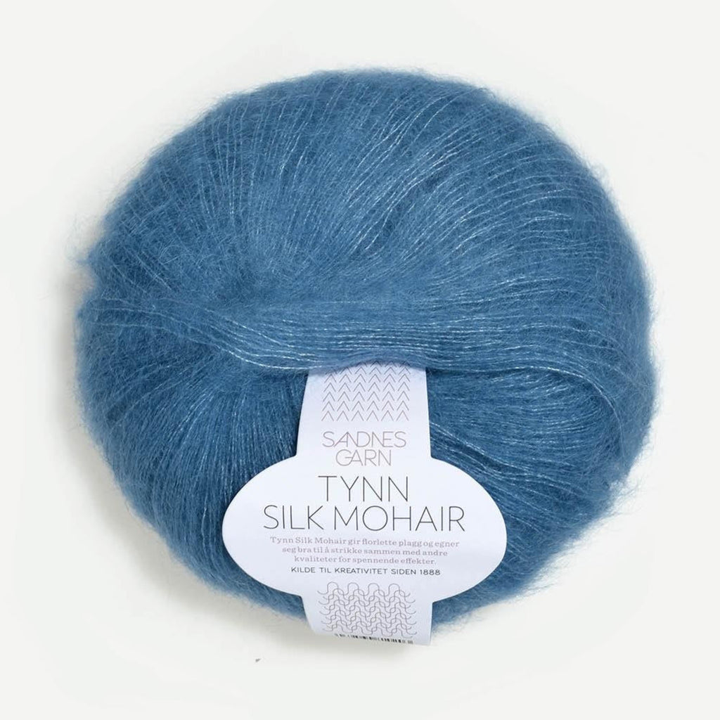 TYNN SILK MOHAIR 6042-Bleu clair foncé - Sandnes Garn