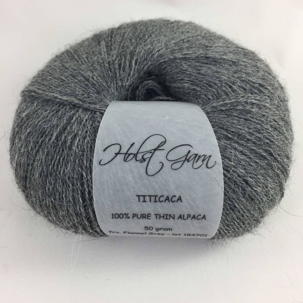 Titicaca Alpaga - Holstgarn Flannel Grey - HOLSTGARN