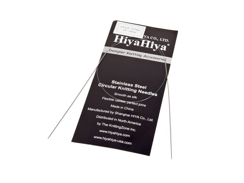 AIGCIRC60CMHHSTEEL - AIGUILLES CIRCULAIRES 60 CM HiyaHiya EN ACIER INOXYDABLE - Steel - HiyaHiya
